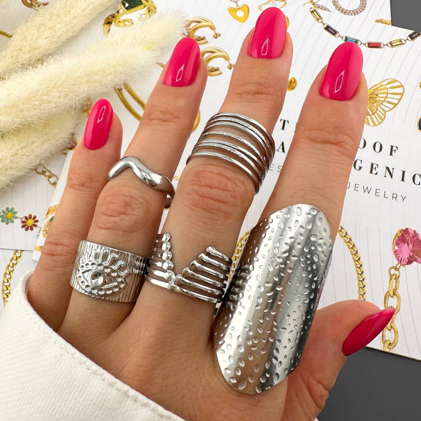 Divine Evil Eye Cuff Ring