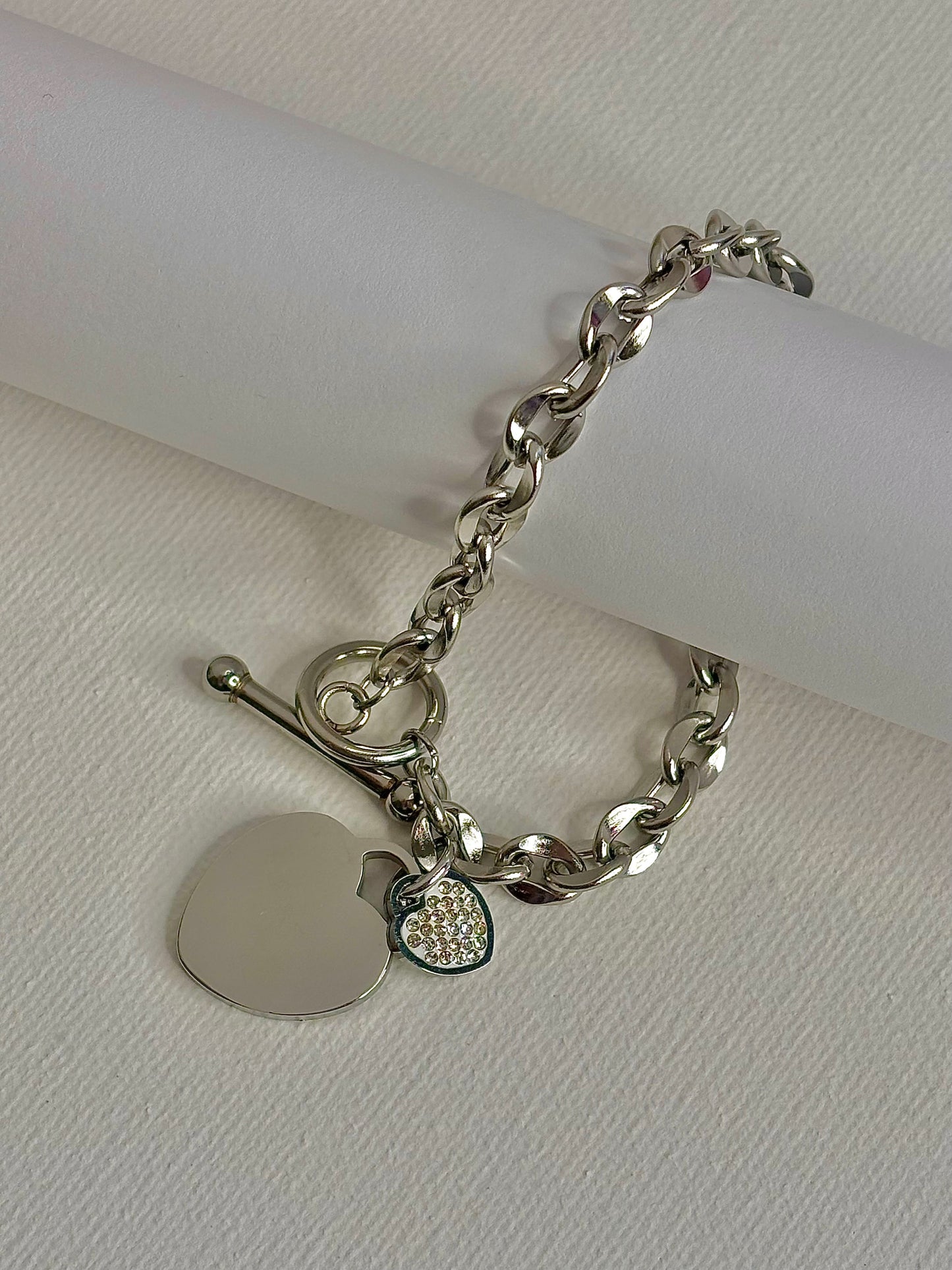 Luminous Heart Charm Bracelet - Available in Silver & Gold