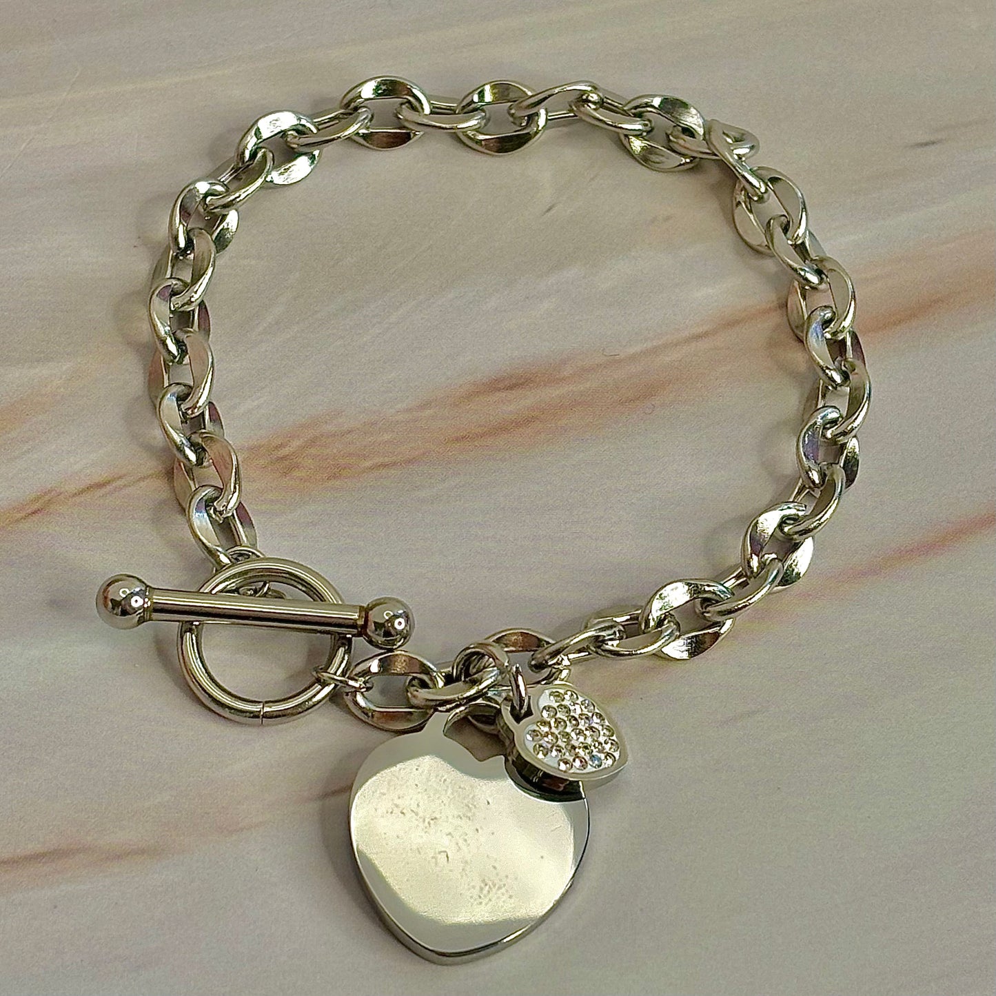 Luminous Heart Charm Bracelet - Available in Silver & Gold