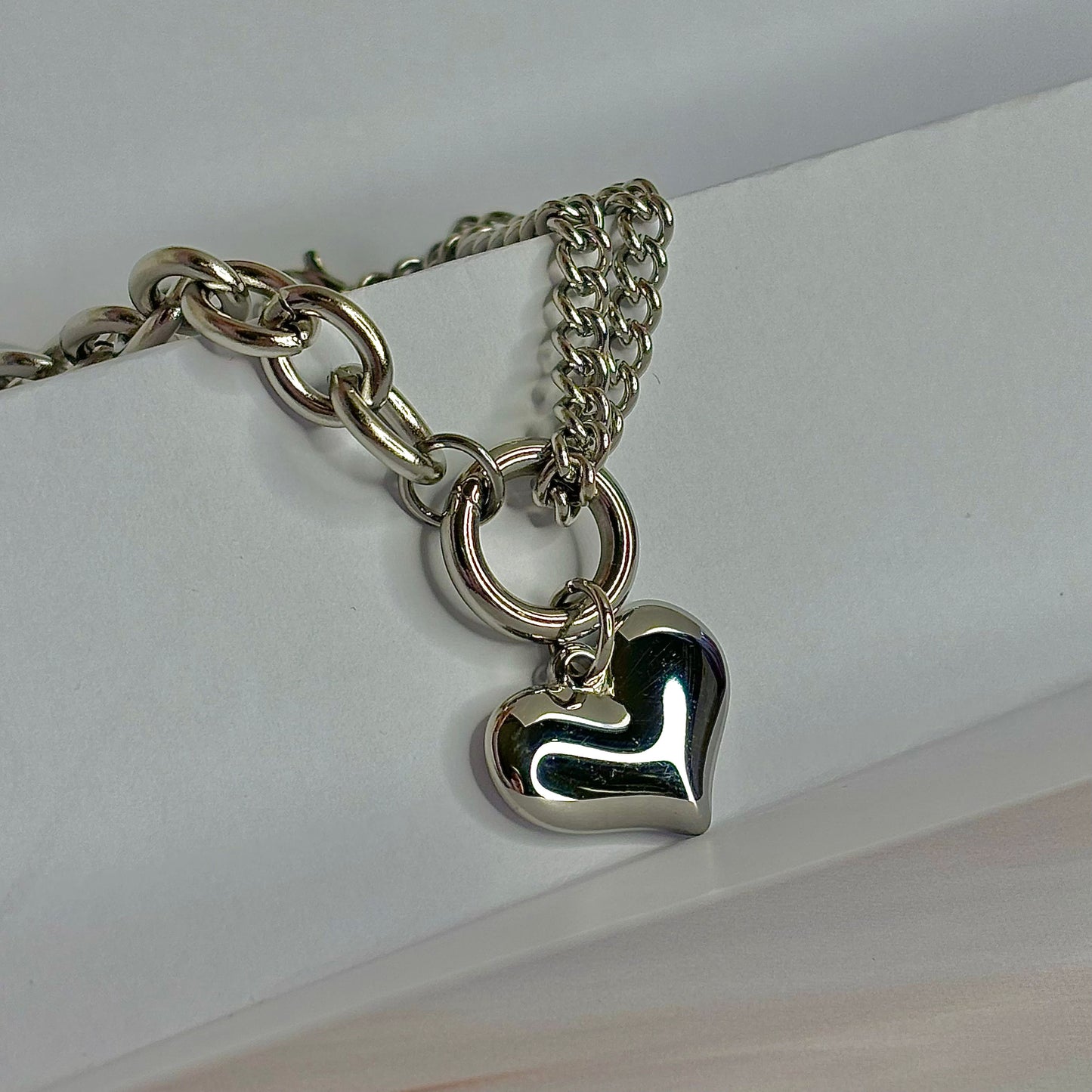 Bound Hearts Duo Chain Bracelet for Women - Available in Silver & Gold