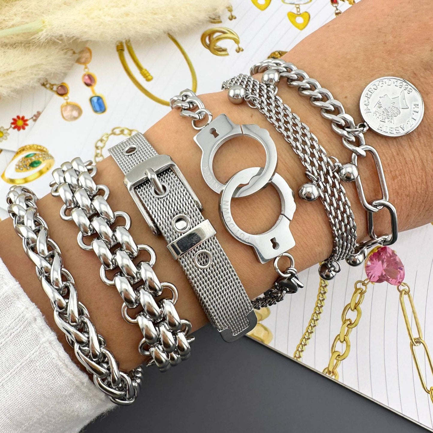 Silver Sovereign Bracelet