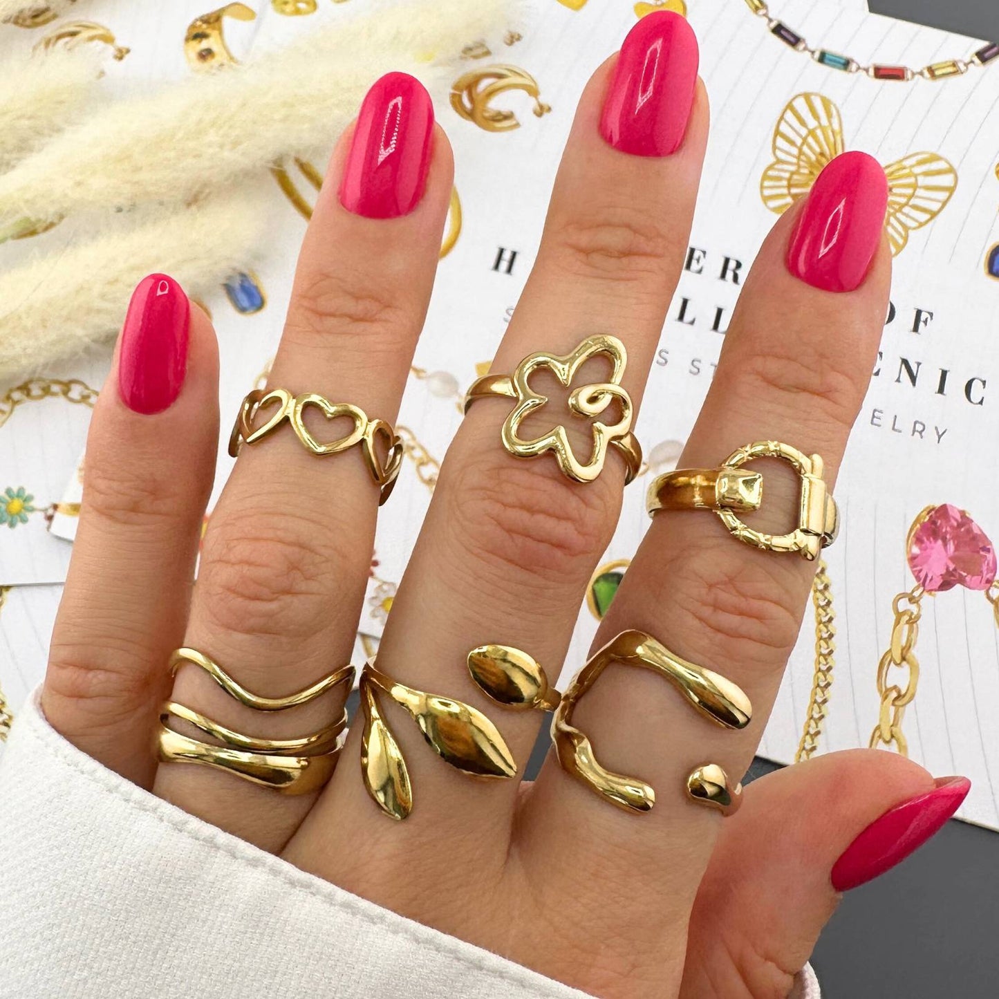 Golden Wave Ring