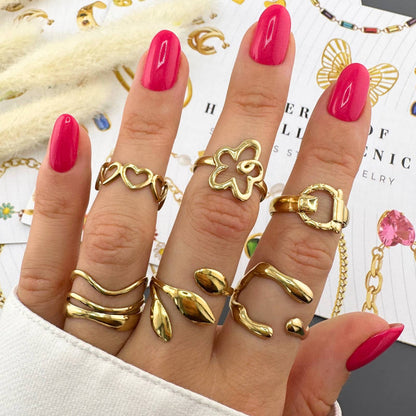 Golden Wave Ring