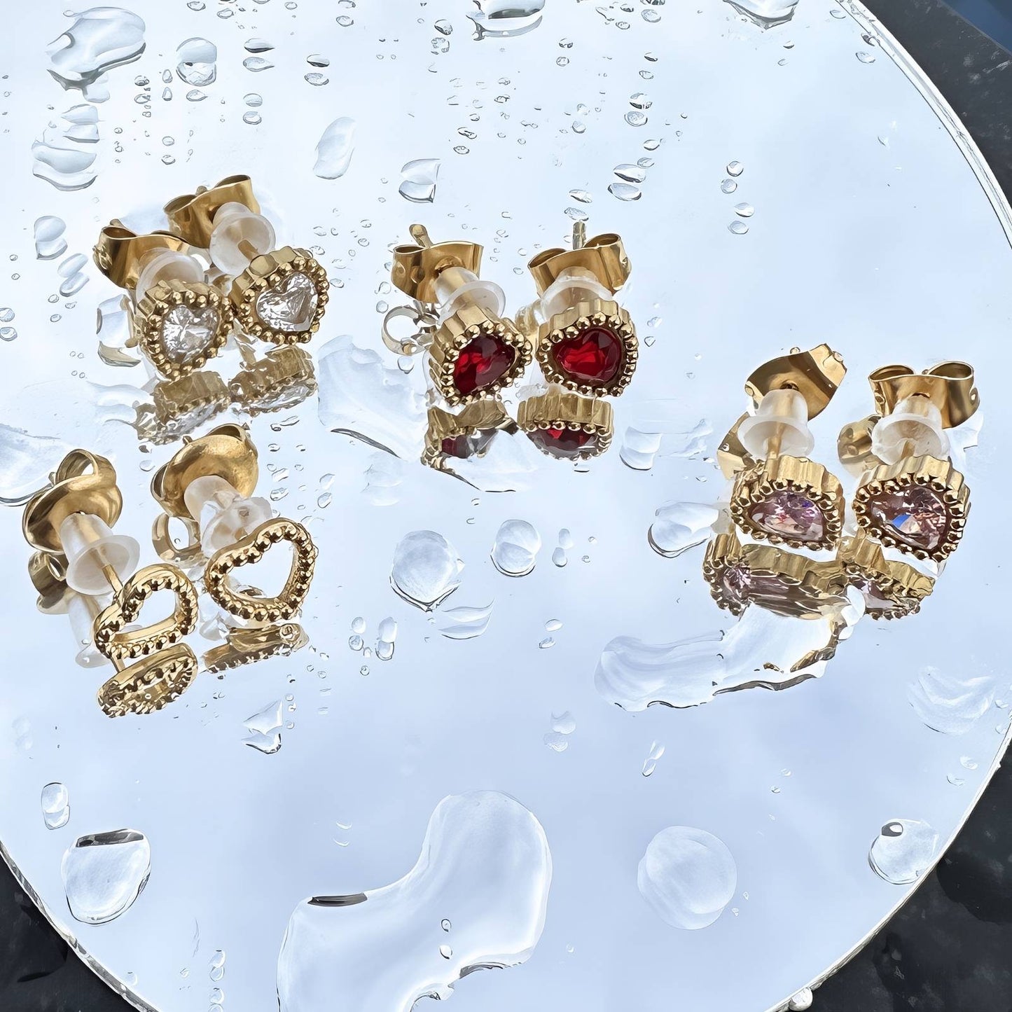 Heart Glow Studs