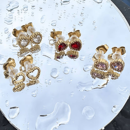 Heart Glow Studs
