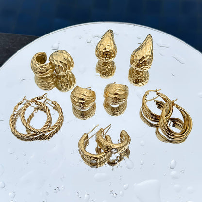 Radiant Crystal Hoops