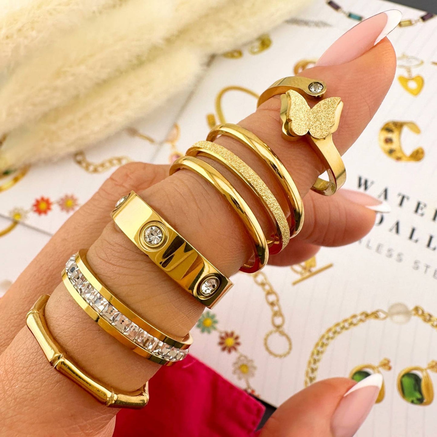 Three-Tiered Chic Bands ring