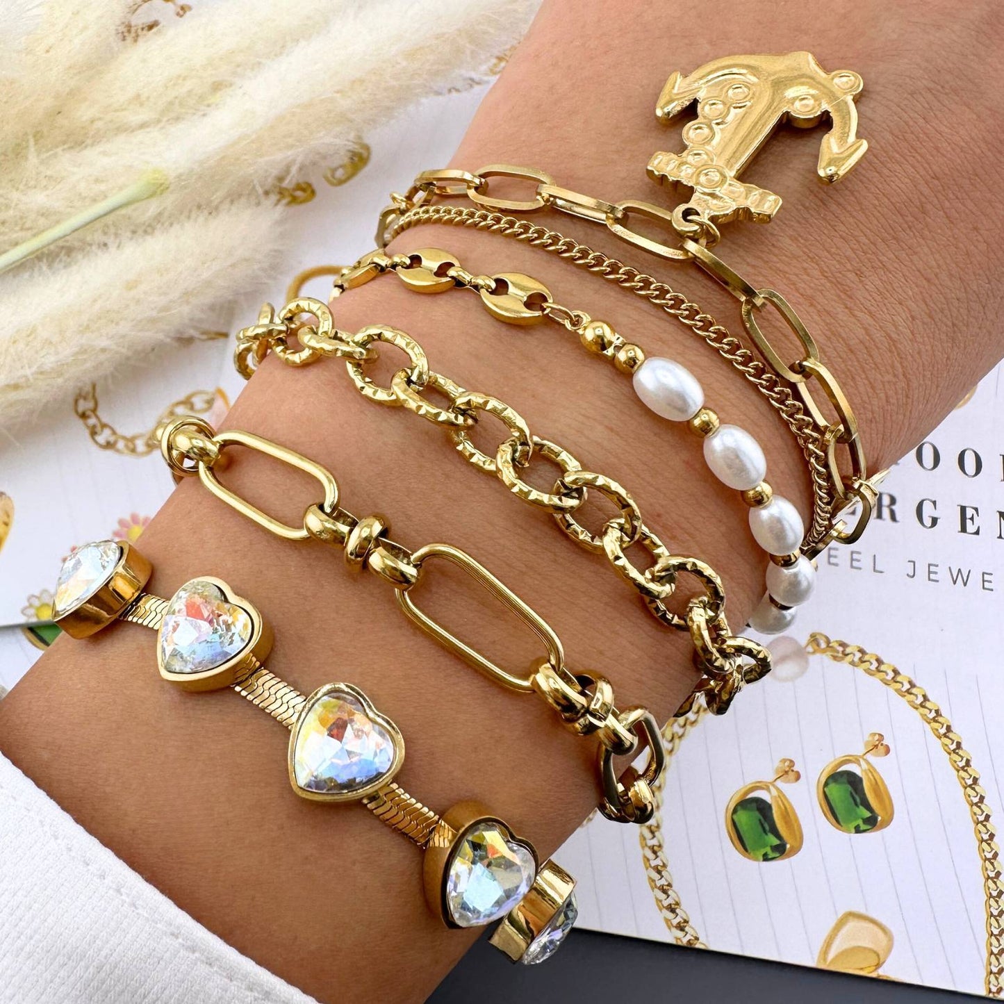 Pearl & Link Harmony Bracelet