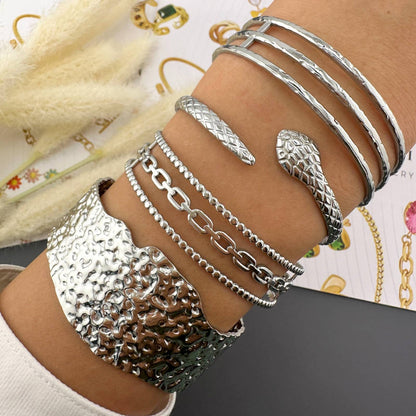 Silver Horizon Cuff Bracelet