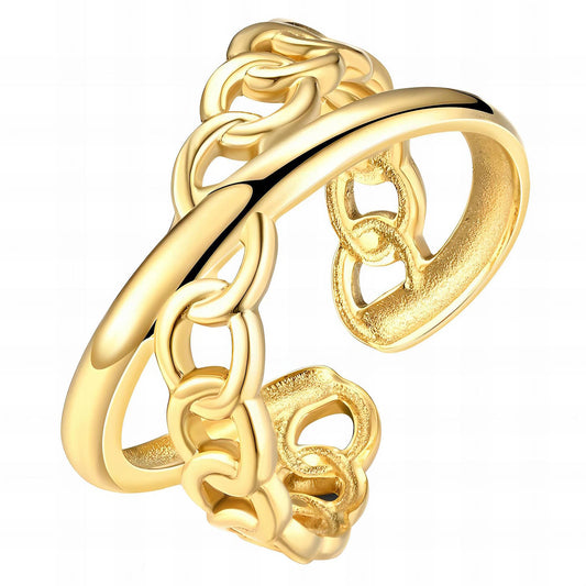 Stylish Interlinked Chain ring