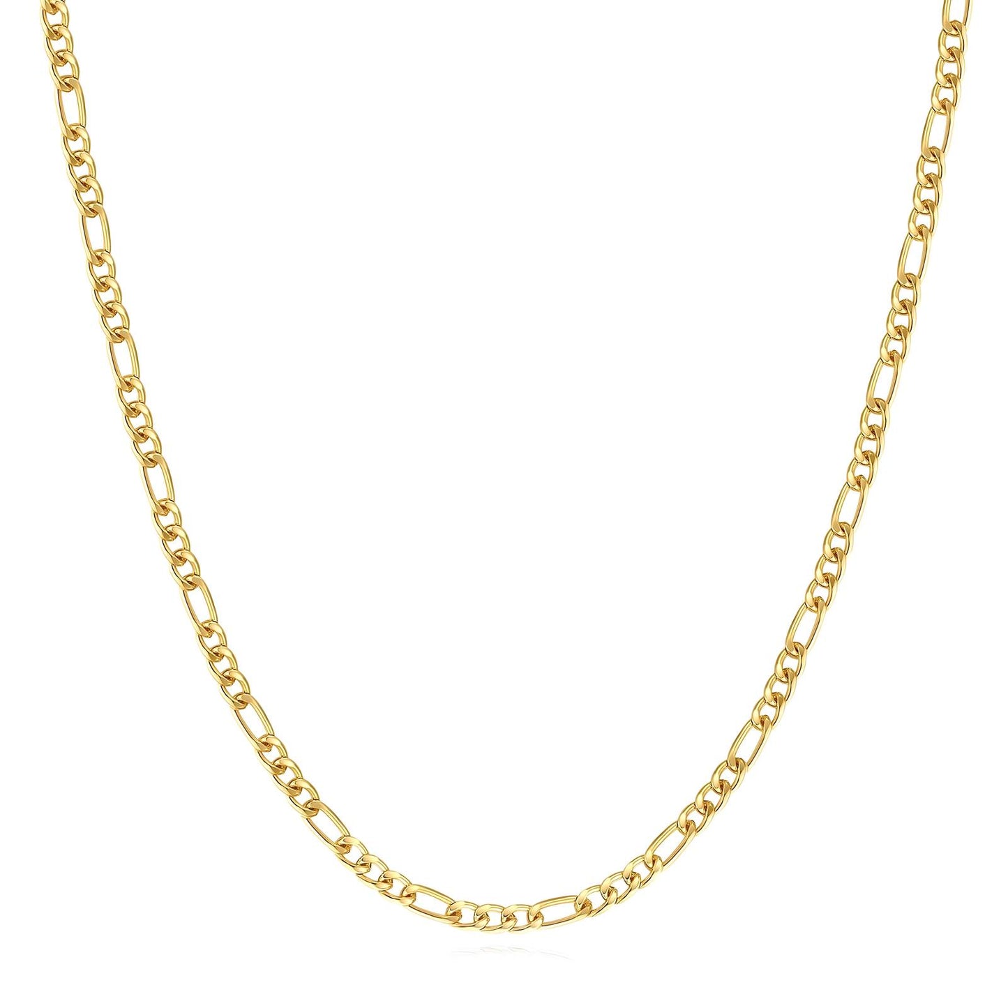 Chain Link Contrast Necklace - Gold Plated & Stainless Steel