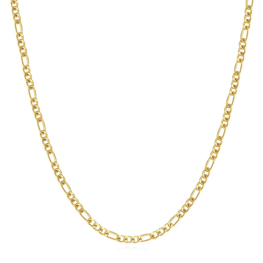 Chain Link Contrast Necklace - Gold Plated & Stainless Steel