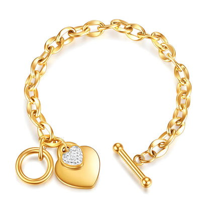 Luminous Heart Charm Bracelet - Available in Silver & Gold
