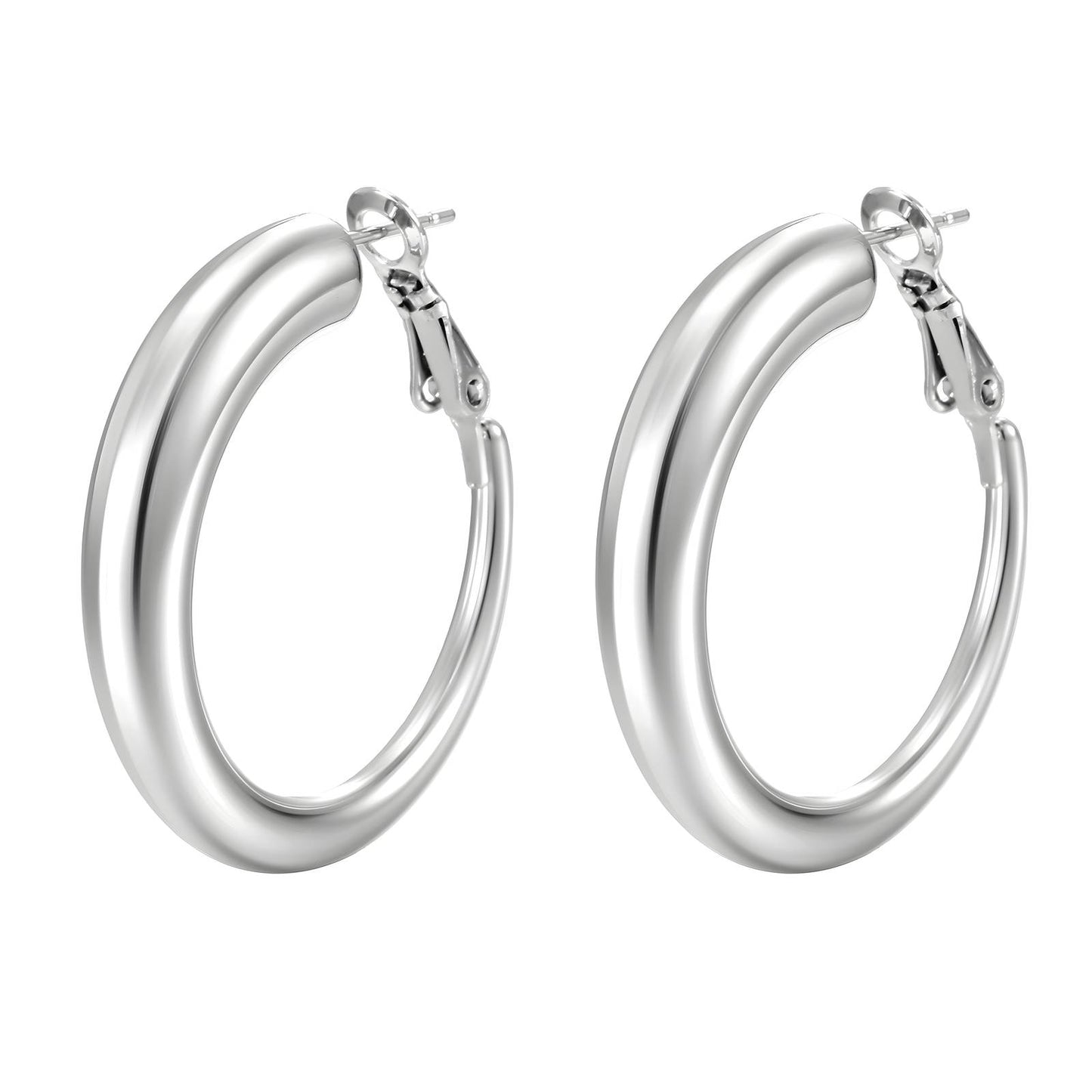 Infinity Arc Hoop Earrings