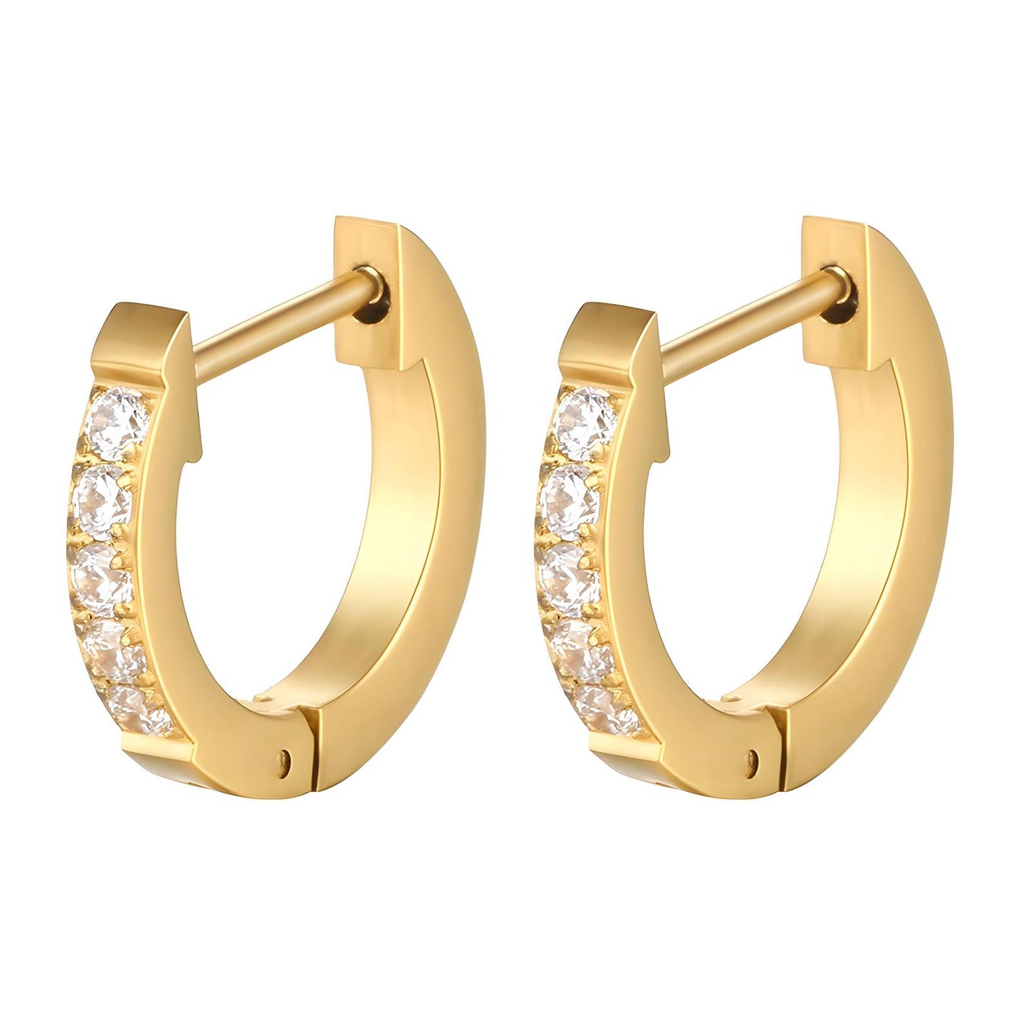 Crystal Radiance Huggie Earrings
