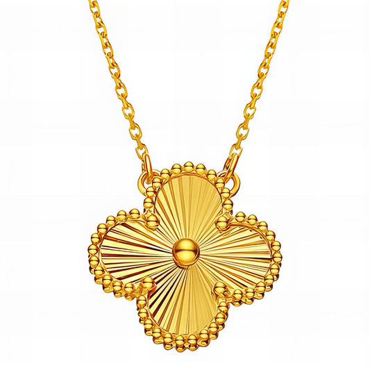 Four Leaf Clover Necklace - Gold