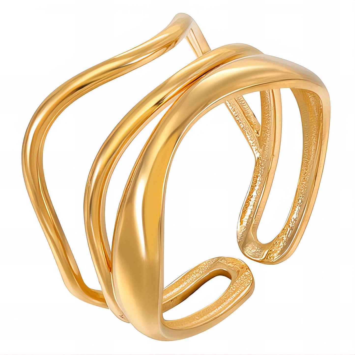 Golden Wave Ring