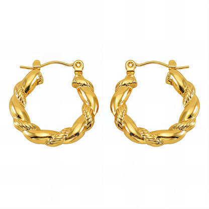 Rope Luxe Hoop Earrings