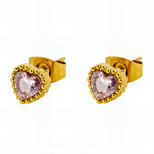 Heart Glow Studs