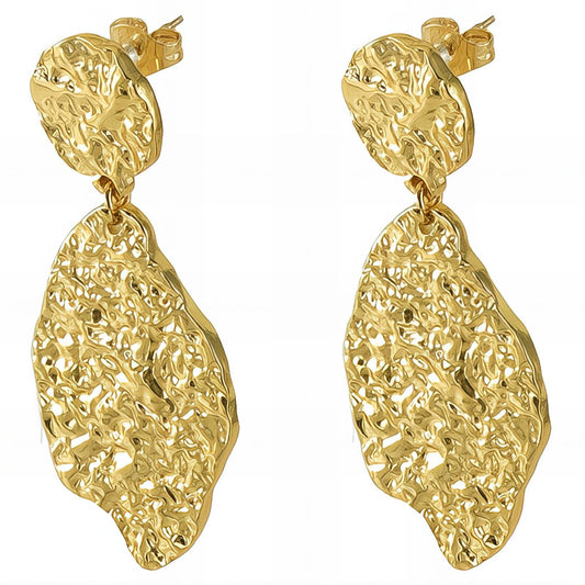 Bold Gold Plated Statement earrings