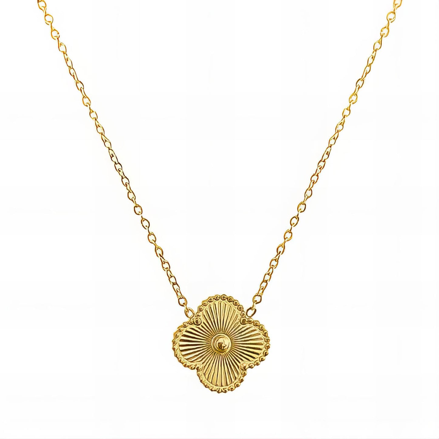 Four Leaf Clover Necklace - Gold