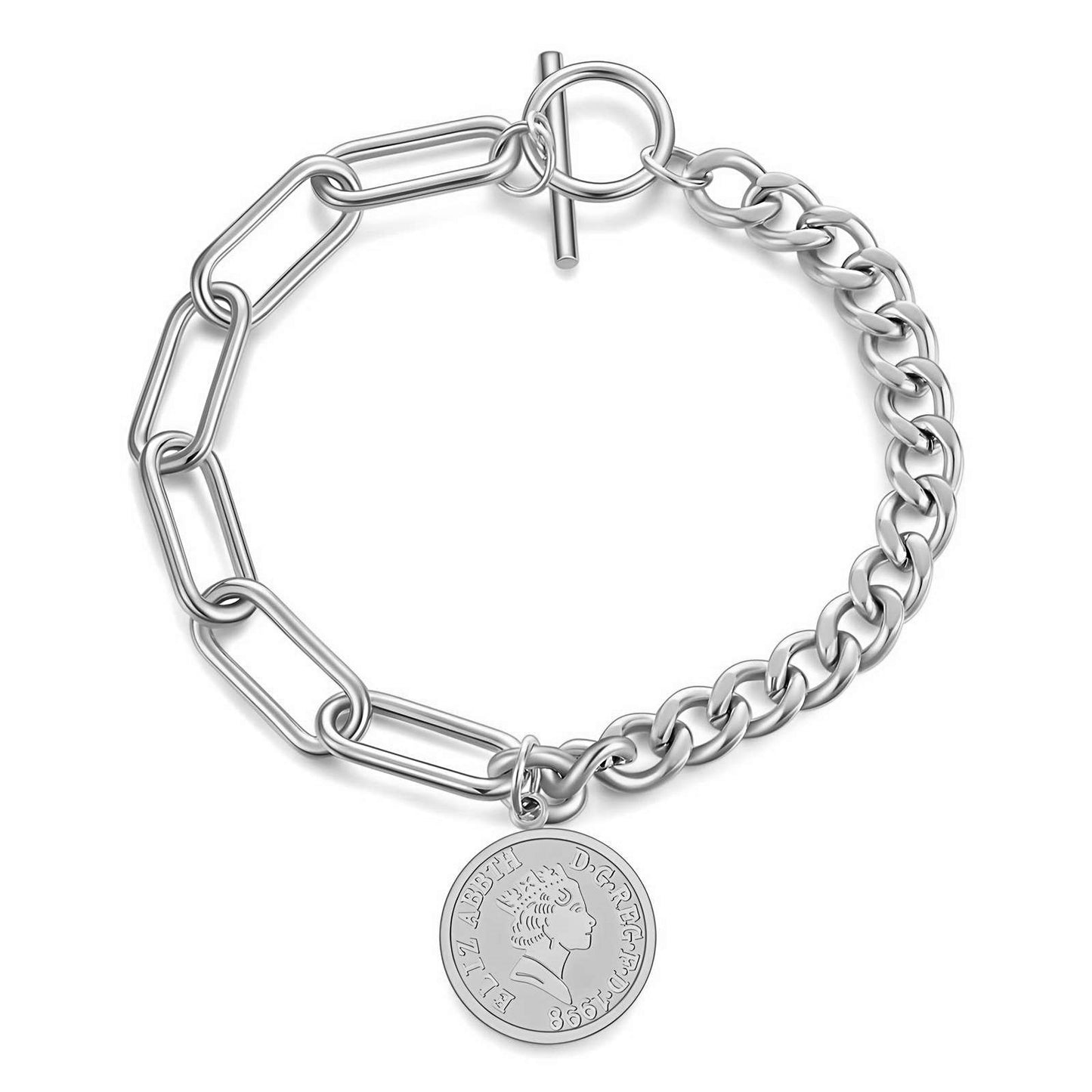 Silver Sovereign Bracelet