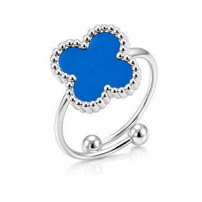 Adjustable Four Leaf Clover Ring