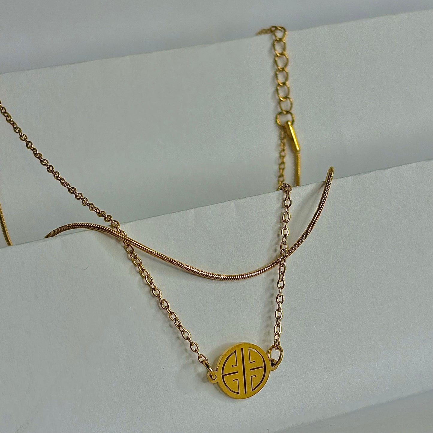 Duo Layered Coin Anklet