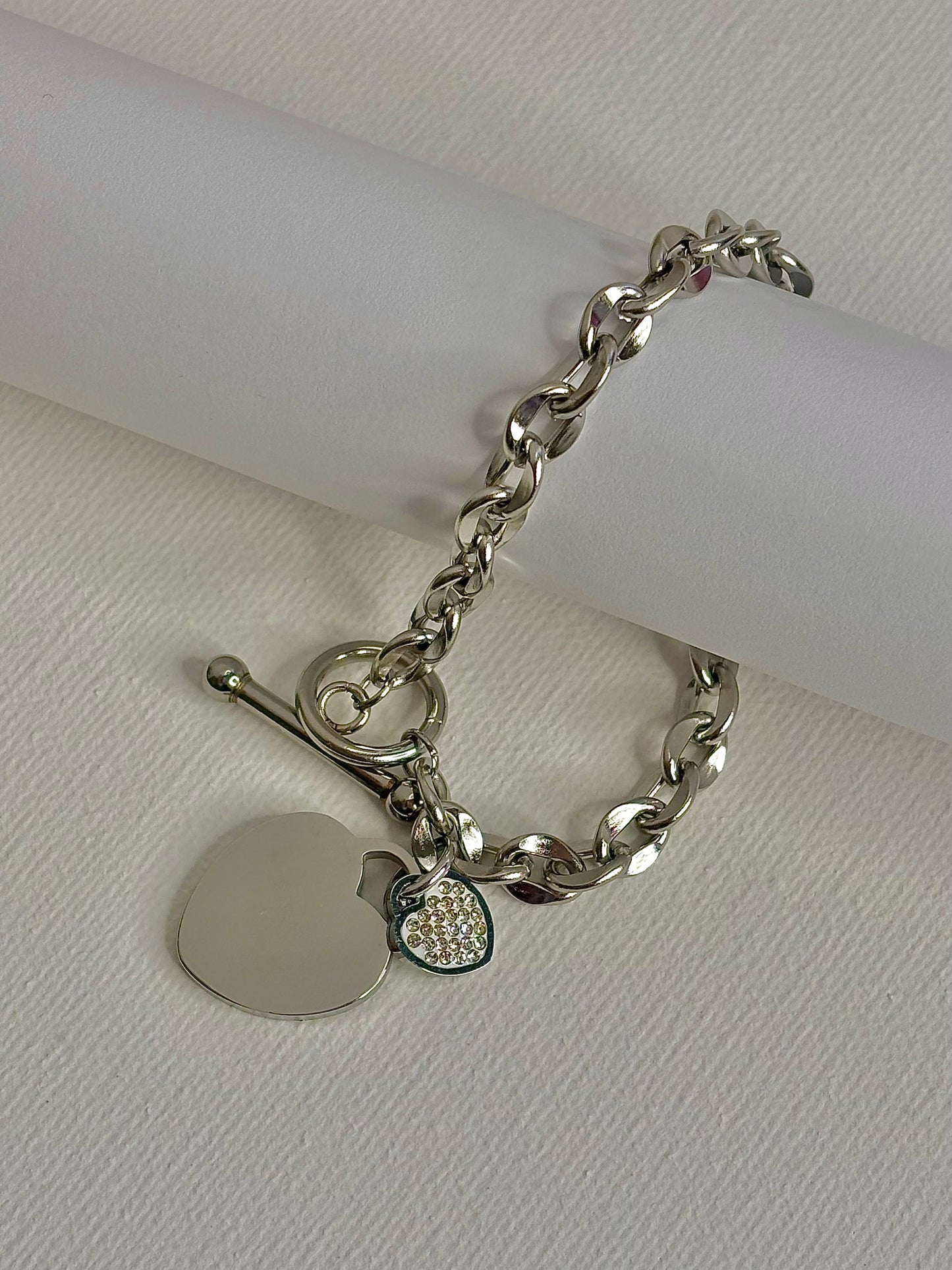 Luminous Heart Charm Bracelet - Women's Jewellery