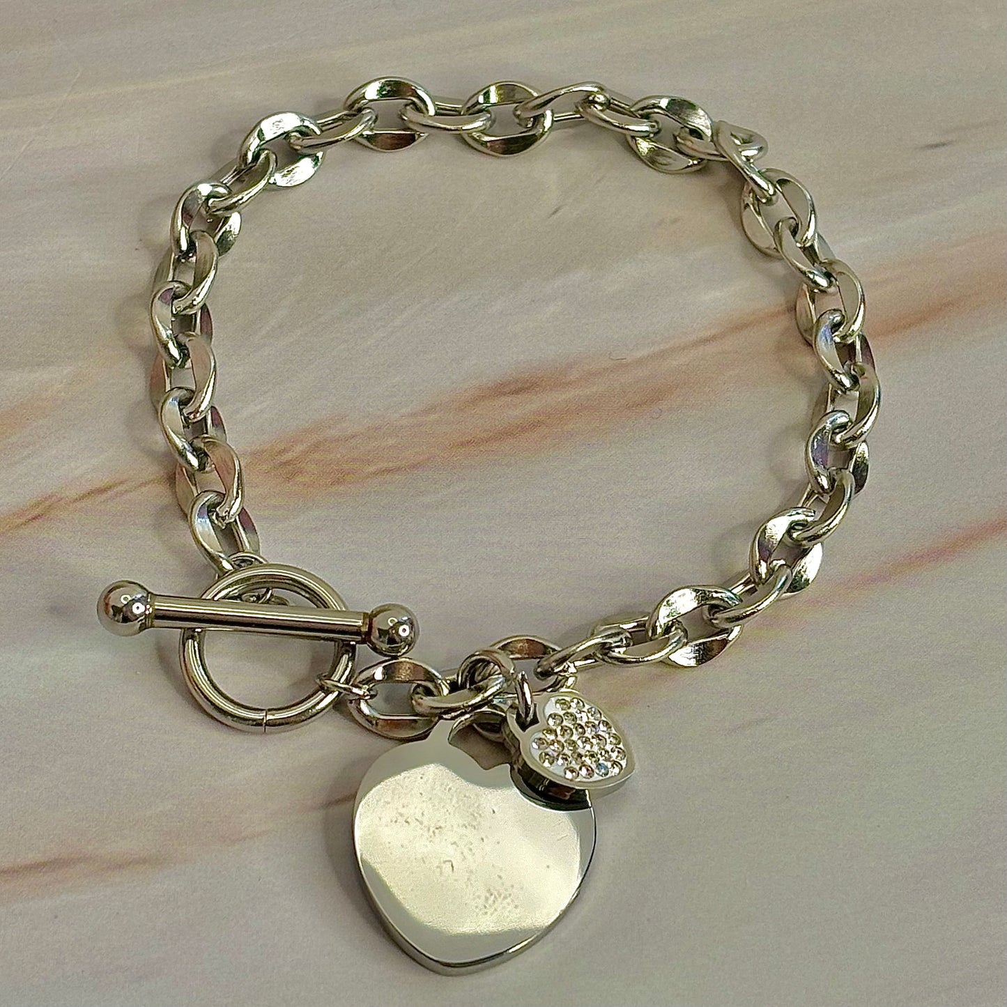 Luminous Heart Charm Bracelet - Women's Jewellery