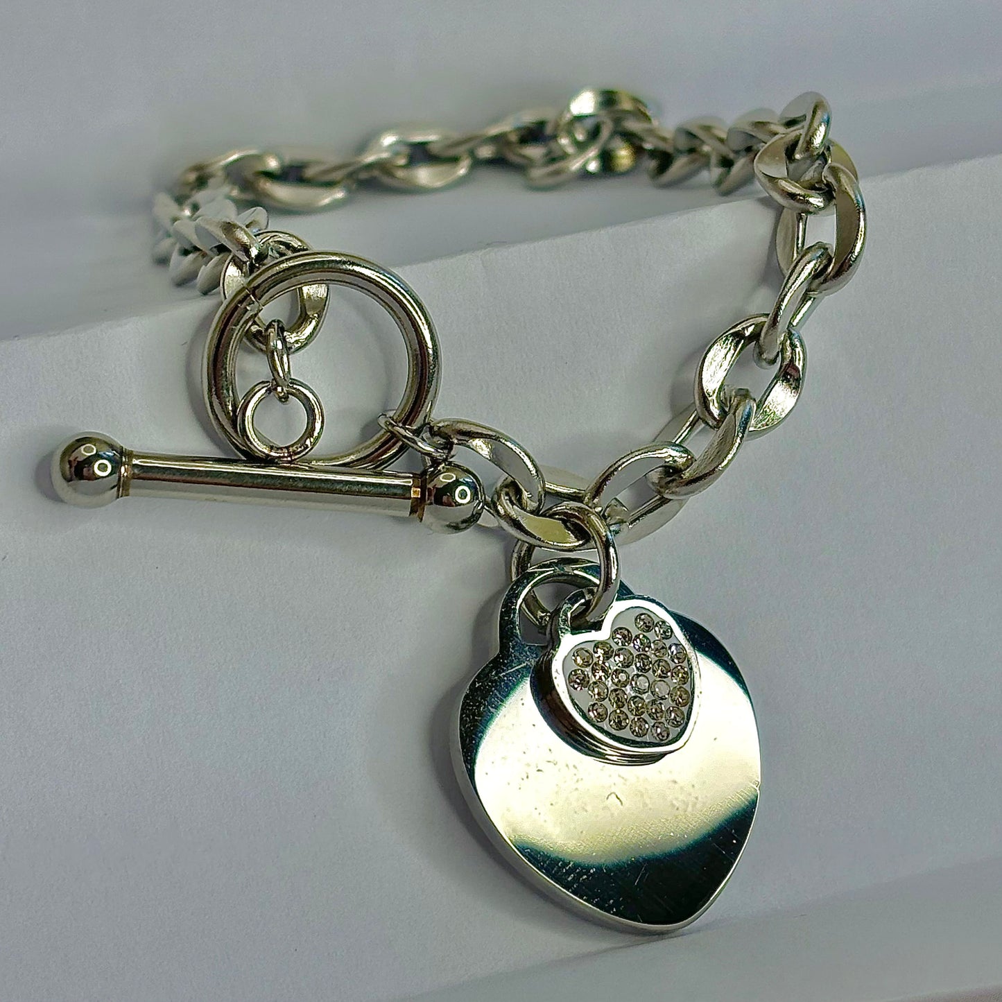 Luminous Heart Charm Bracelet - Women's Jewellery