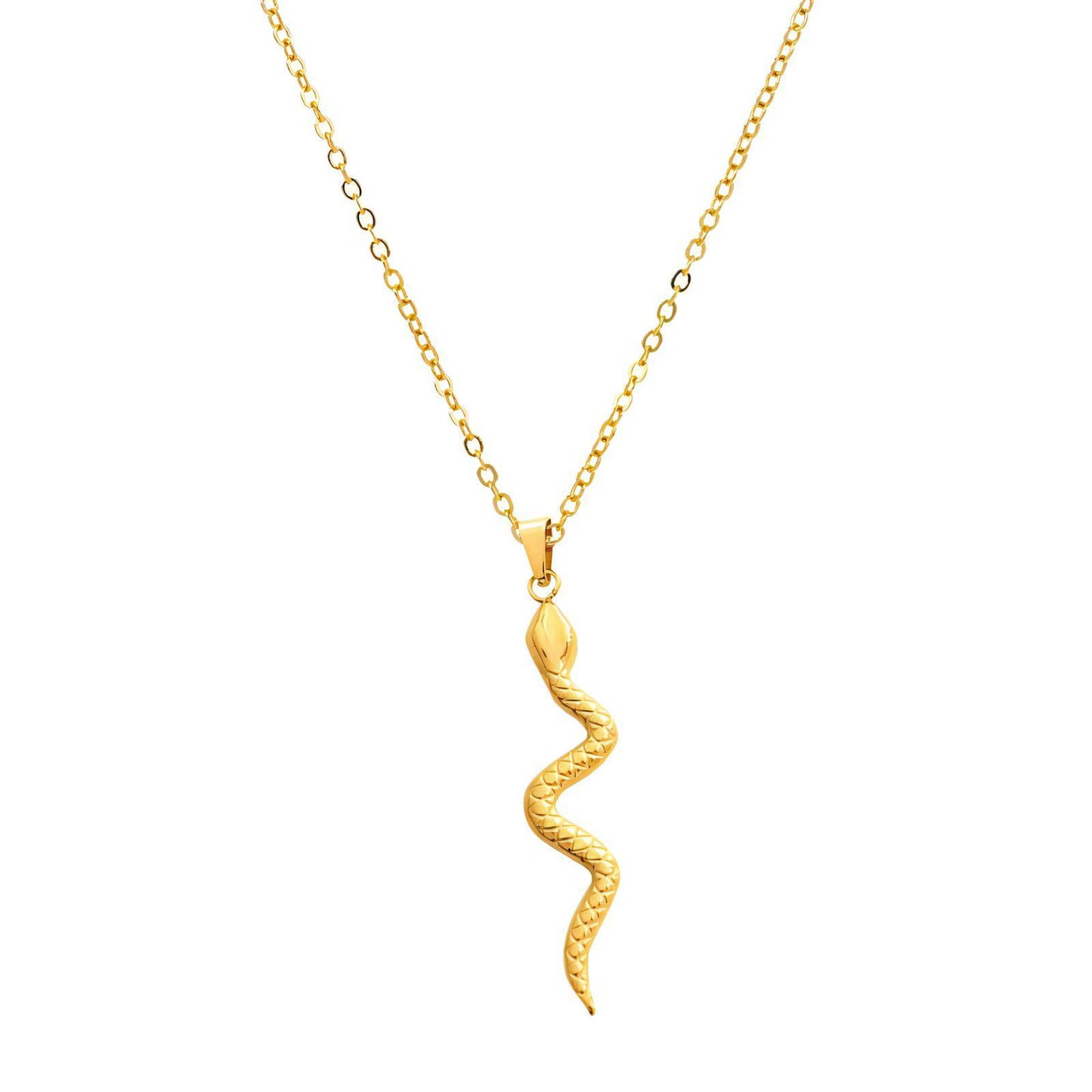 Snake pendant necklace