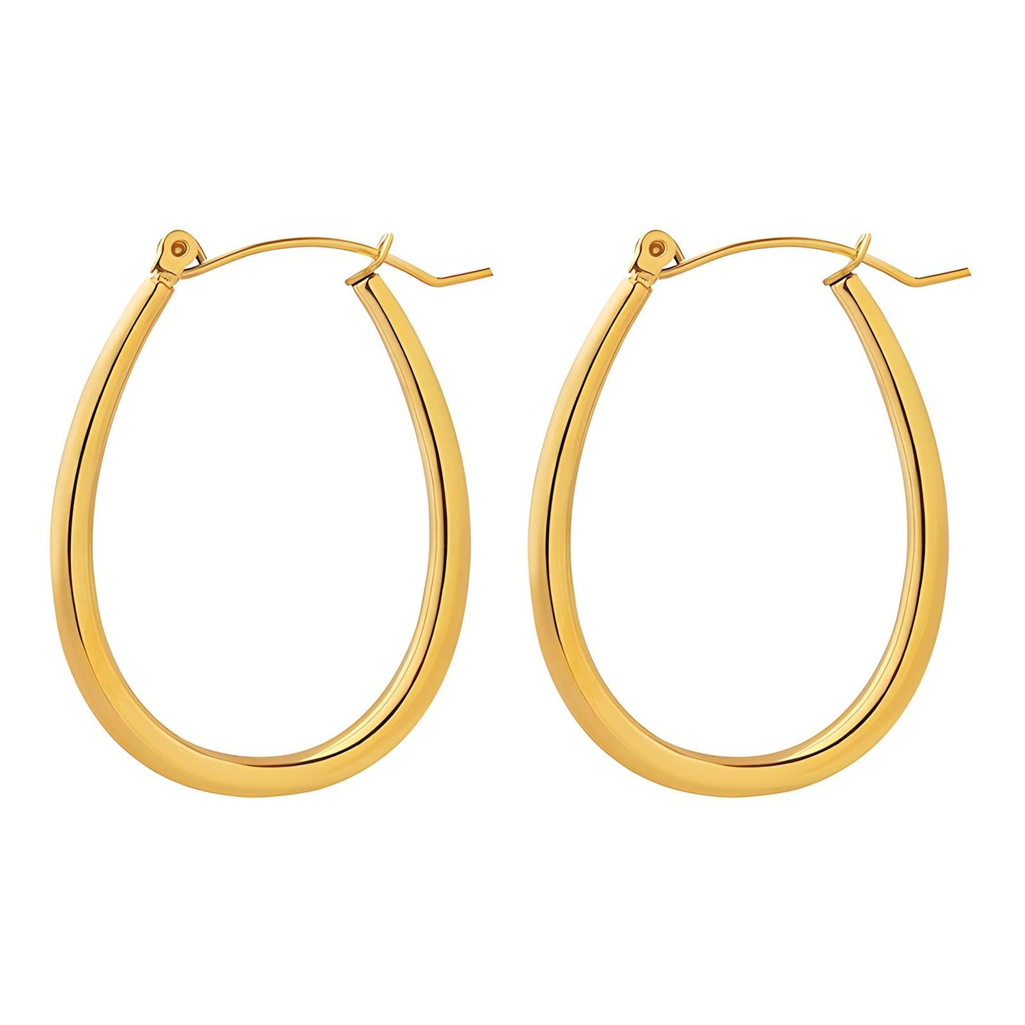 Grandeur Solid Hoop Earrings