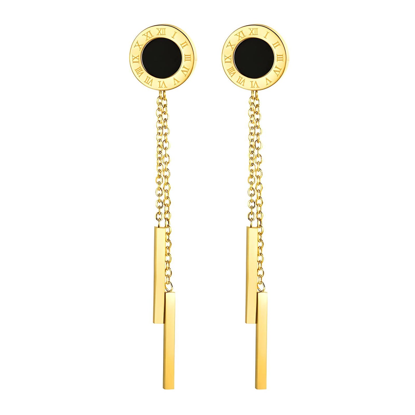 Roman Tassel Stud Earrings