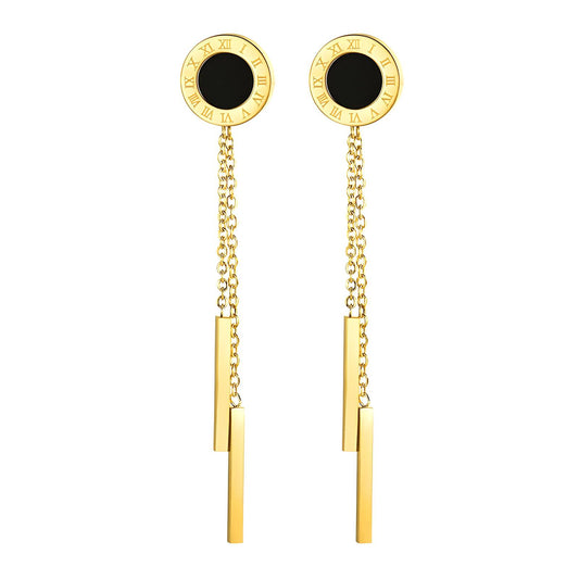 Roman Tassel Stud Earrings